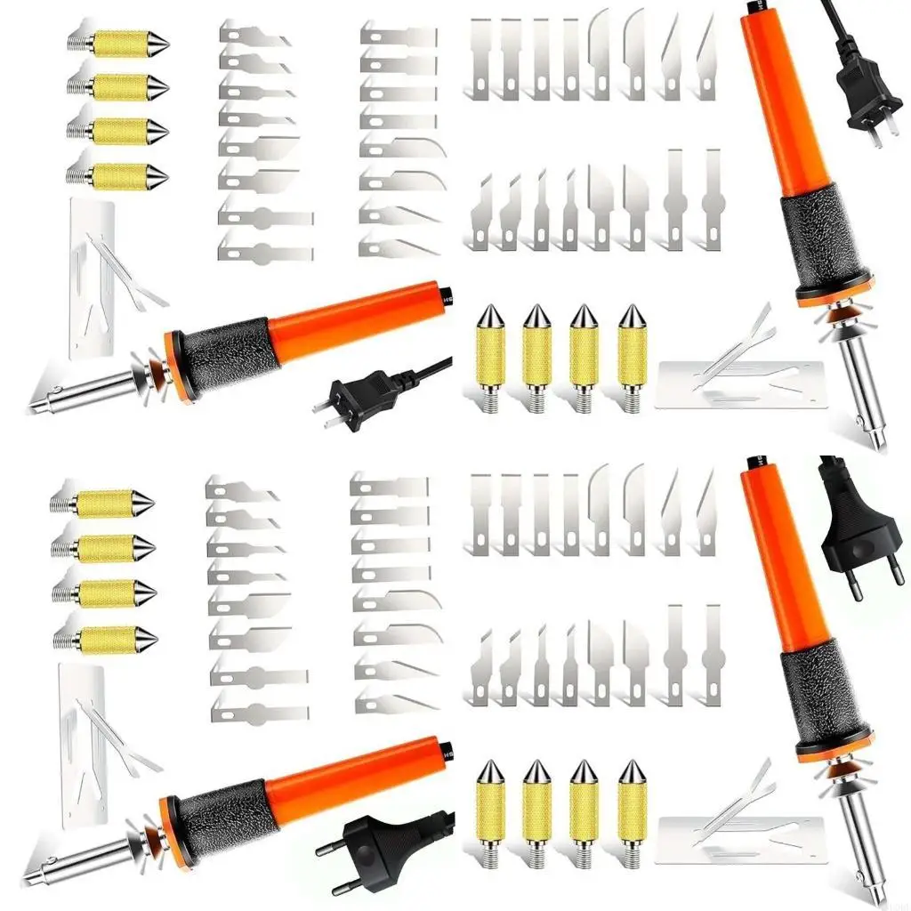 

22Pcs Electric Hot Knife Cutter Tool Set Hot Knife Stencils Cutter 16 Cutter