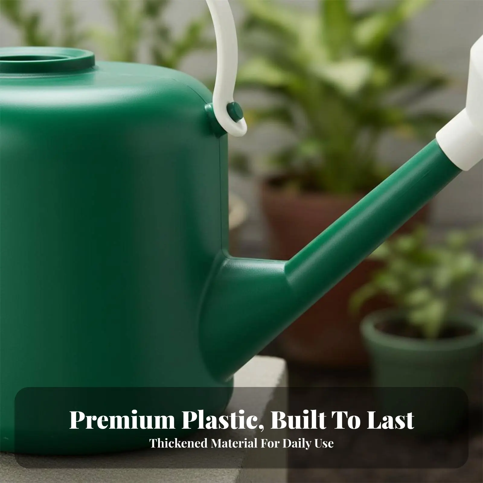 Long Spout Watering Can Large Capacity Plastic Garden Waterer Plastic Garden Water Can Lightweight Plant Watering Jug for Indoor view 3