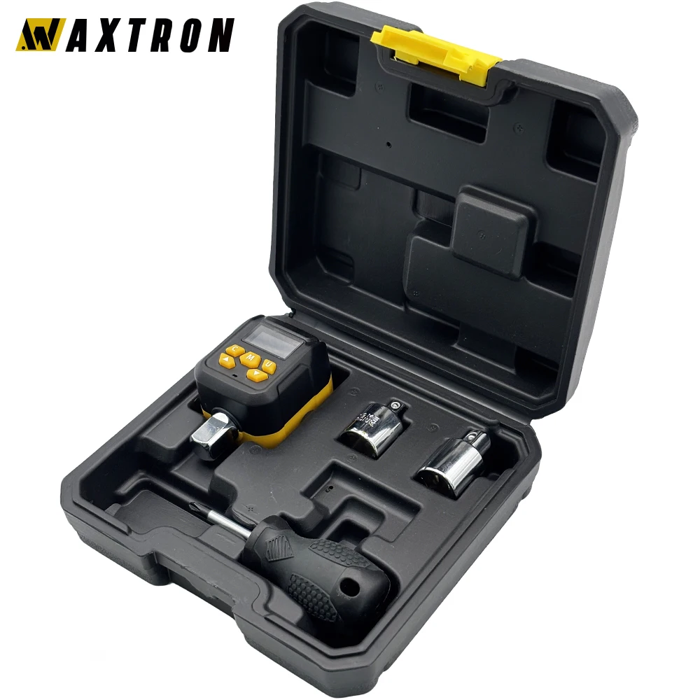 

Digital Torque Wrench Adapter 6-400Nm 1/2'' 1/4'' 3/8'' Drive Digital Torque Gauge ±2% Accuracy Hand Tool Waxtron