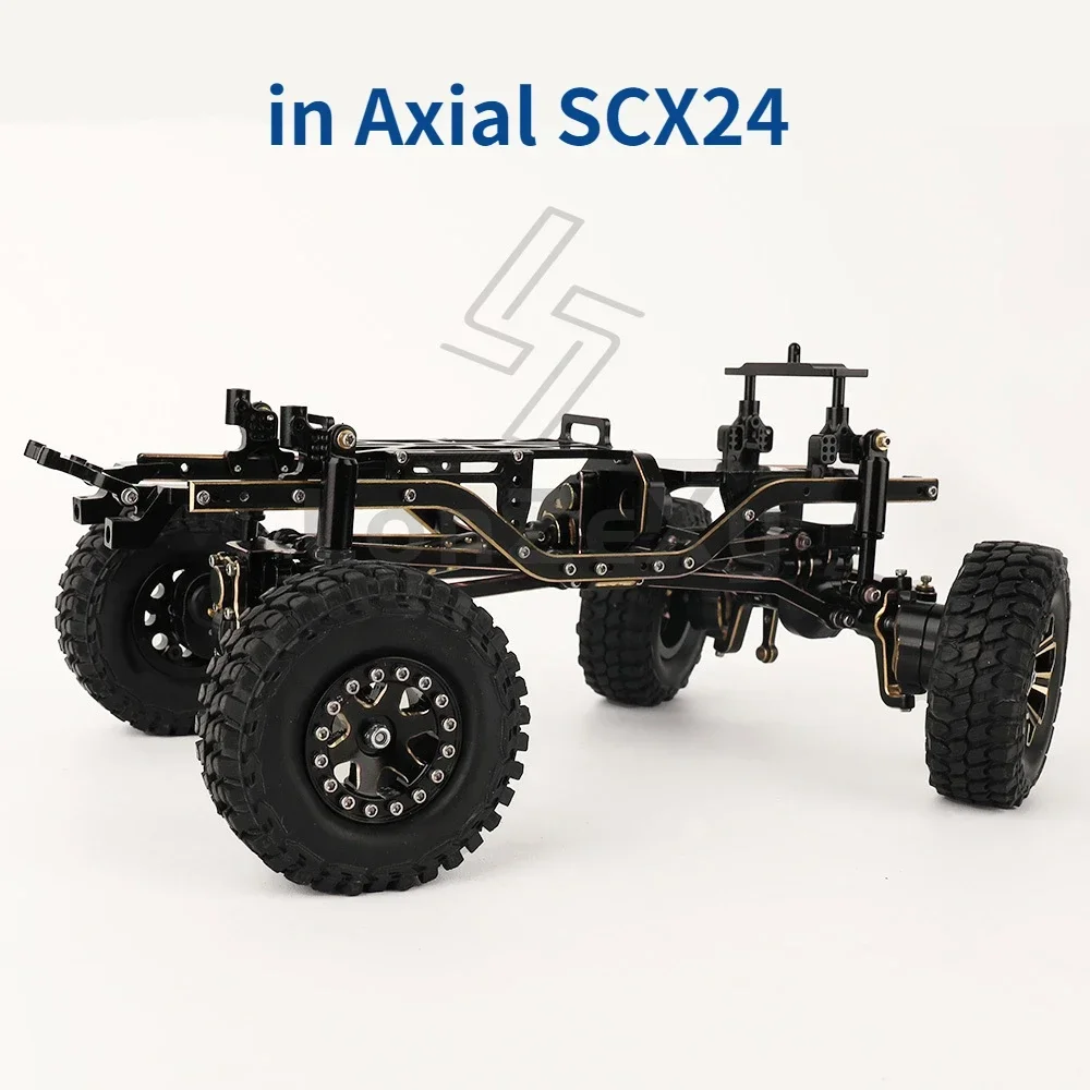 4 SZTUK mosiężnych felg o średnicy 1,0 cala do gąsienic RC 1/24 Axial SCX24 AX24 FCX24 1/18 TRX4m Metalowe części modernizacyjne