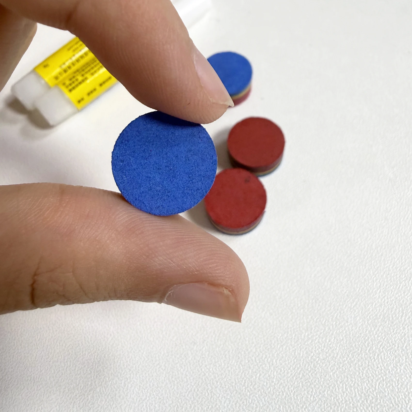 Pool Cue Tip Set, 4 Pieces 14mm Cue Tips + 1 Bonus Item, Professional Billiard Replacement Parts