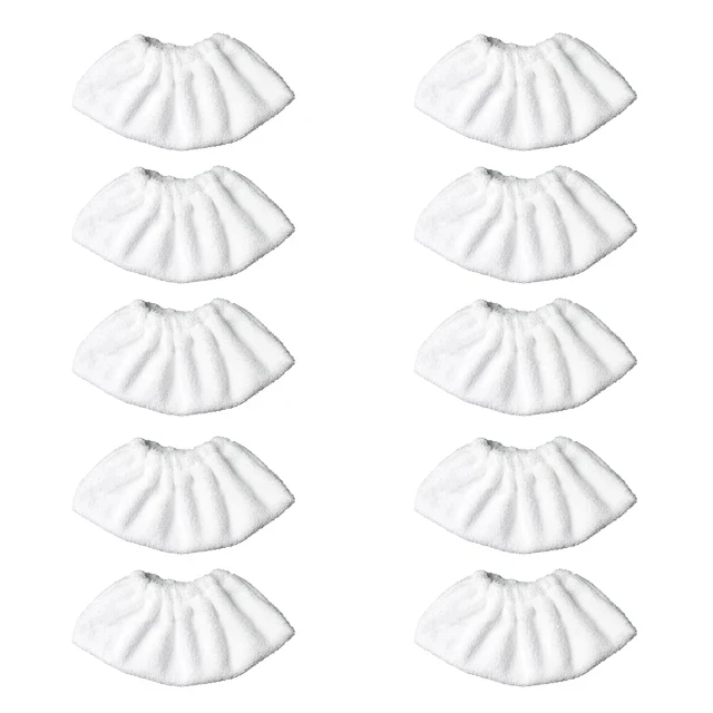 

10 Pcs Microfiber Cover Set For Hand Nozzle Karcher Easyfix Steam Cleaner SC1, SC2, SC3, SC4, SC5