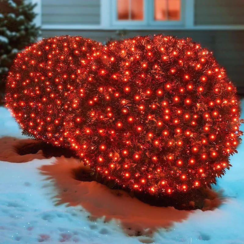 3x2/6x4M LED String Christmas Net Lights Party Garland Mesh Fairy Landscape Light Garden Street Wedding Xmas Decoration Lamp