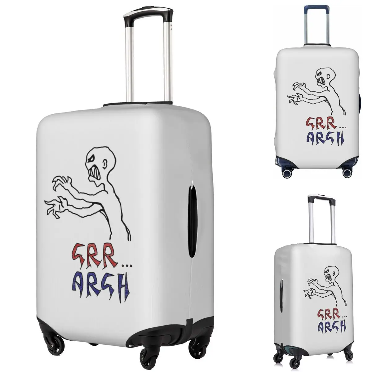 

Grr...argh With Colour Suitcase Cover Protection Elastic Trip Luggage Protector Covers for 18-32 Inch