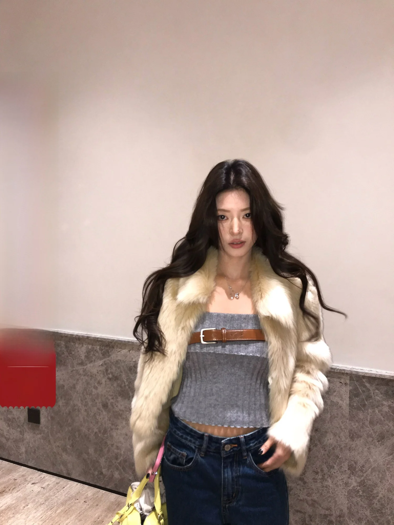 

ey Woolen Sweater Vest for Women Celebri Big Wang Heart Tri Zipper Sle Slim Fit ort Length Pure Color Commute Wear