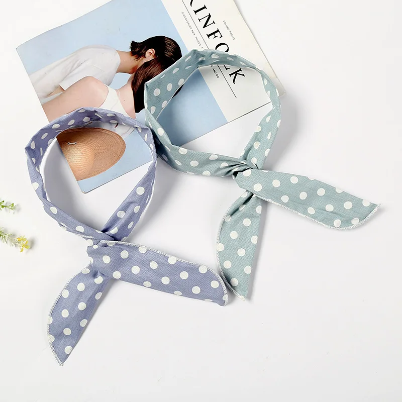 

Women's Vintage Style Headband Tartan Polka Dot Adjustable Thin Wired Rockabilly Retro Sweat Band Accessory