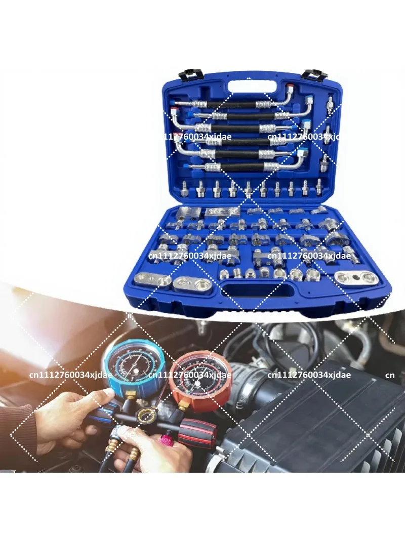 Automotive AC Leak Test Kit Brass Air Conditioner Leak Detection Tool for Car Truck Auto Repair