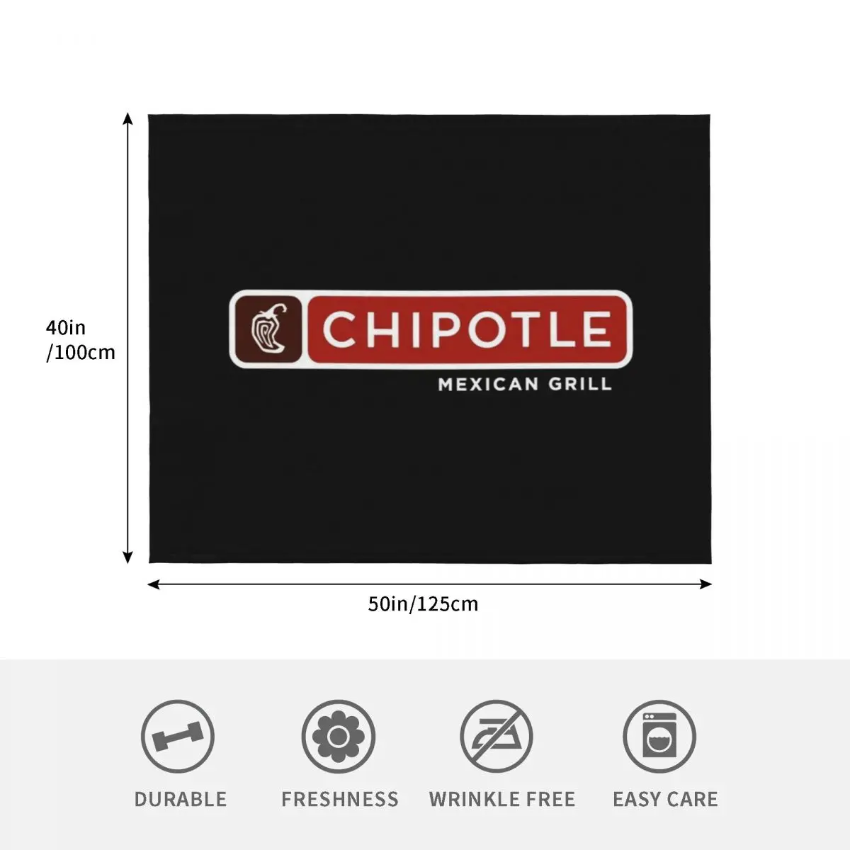 Chipotle Mexican Grill Throw Blanket Thins Summer Beddings for babies Blankets For Baby Baby Hair Blankets - view 4
