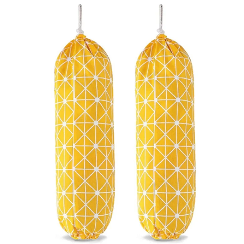 ABQR Plastic Bag Holder, Foldable Washable Grocery Bag Dispenser Recycling Shopping Bag Organizer Grocery