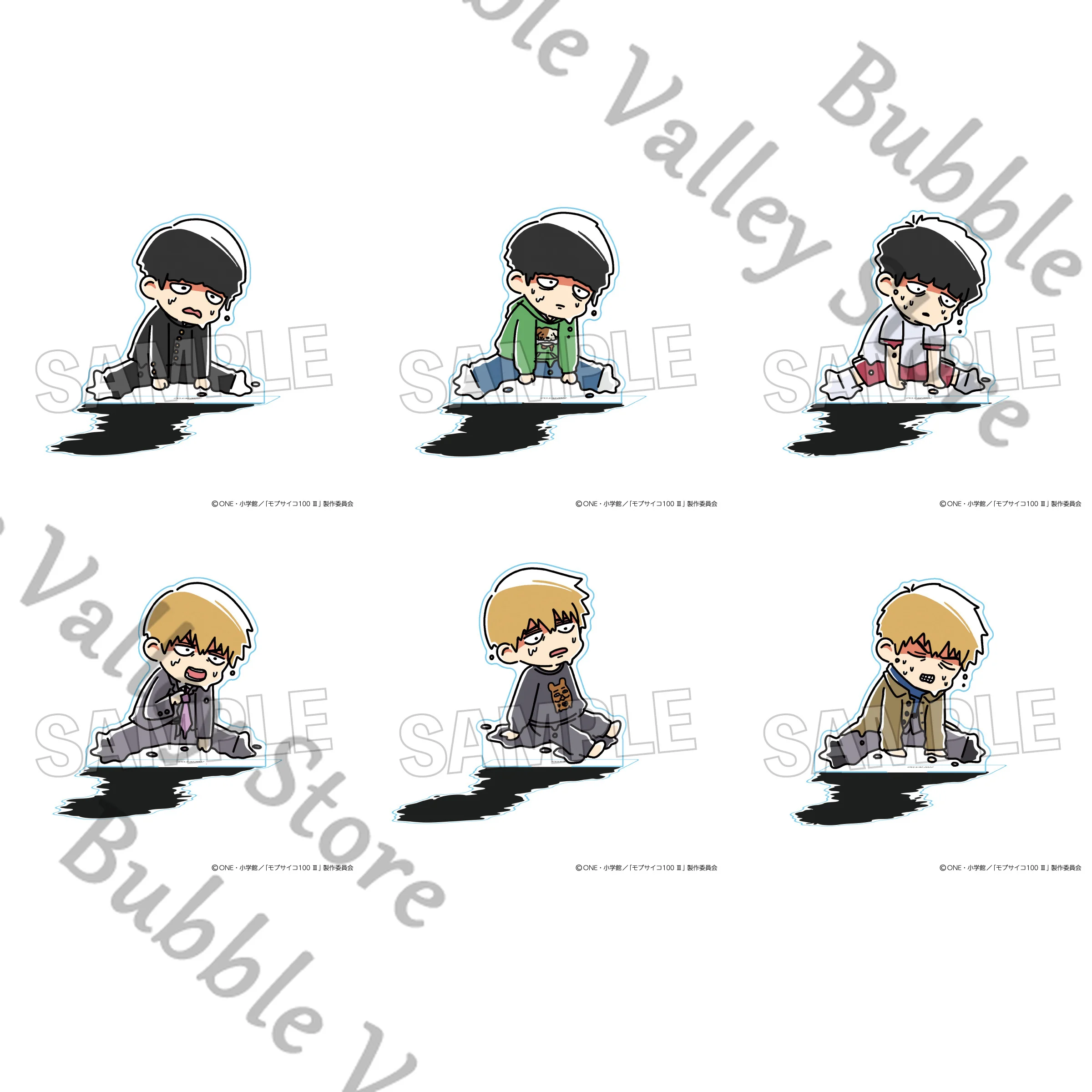 

Official Anime Mob Psycho 100 Reigen Arataka Kageyama Shigeo Cosplay Cartoon Acrylic Figure Stand Standing Sign Desktop Ornament