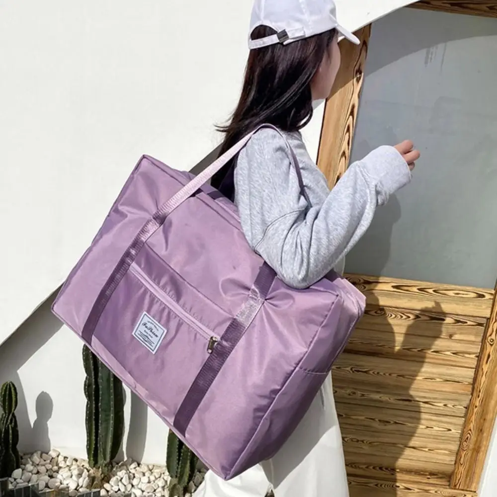 Oxford Cloth Travel Storage Bag Large Capacity Folding Travel Luggage Bag Multifunction Waterproof Trip Handbags Storage Bag