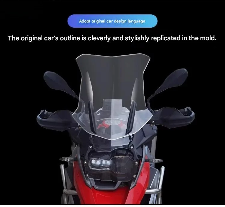 FOR BMW R1200GS R1250GS Water Bird Enlarged Height Front Windshield Guard for Enhanced Stability at High-Speed Cruising