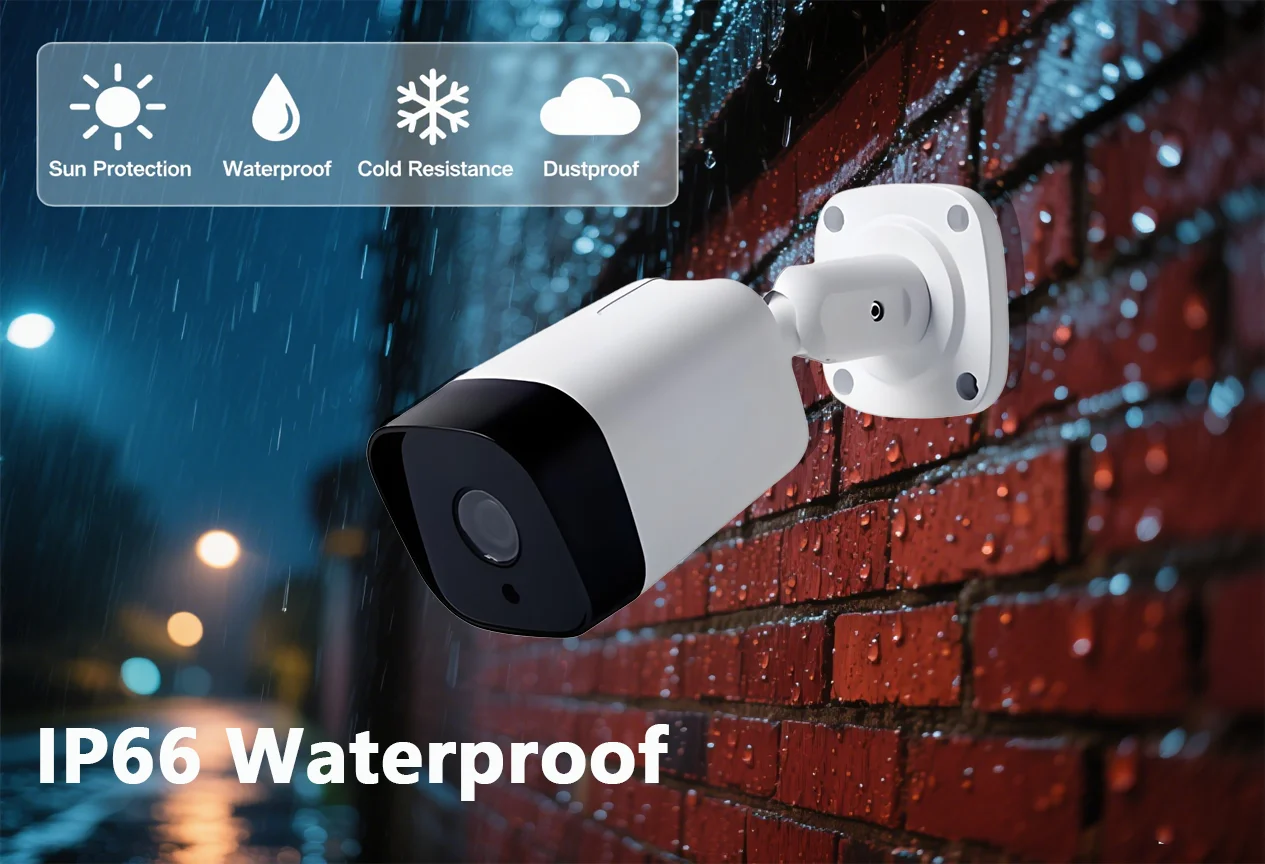 HJT 8MP 4K Poe So-ny415 الأمن كاميرا 5MP اتجاهين الصوت 940nm غير مرئية IR Led في الهواء الطلق مقاوم للماء مع فتحة بطاقة SD TF 3 #5