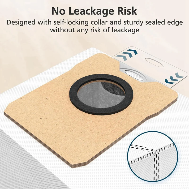 B58B-12 шт. мешки для пыли для робота-пылесоса Eufy Omni C20, сменные мешки большой емкости