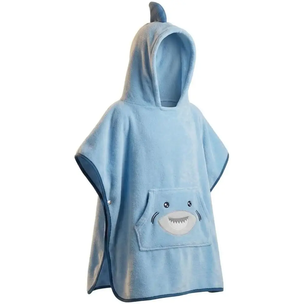 

Quick-Dry Hooded Poncho for Kids: Beach or Pool Cover-Up, Suitable for Ages 3-10