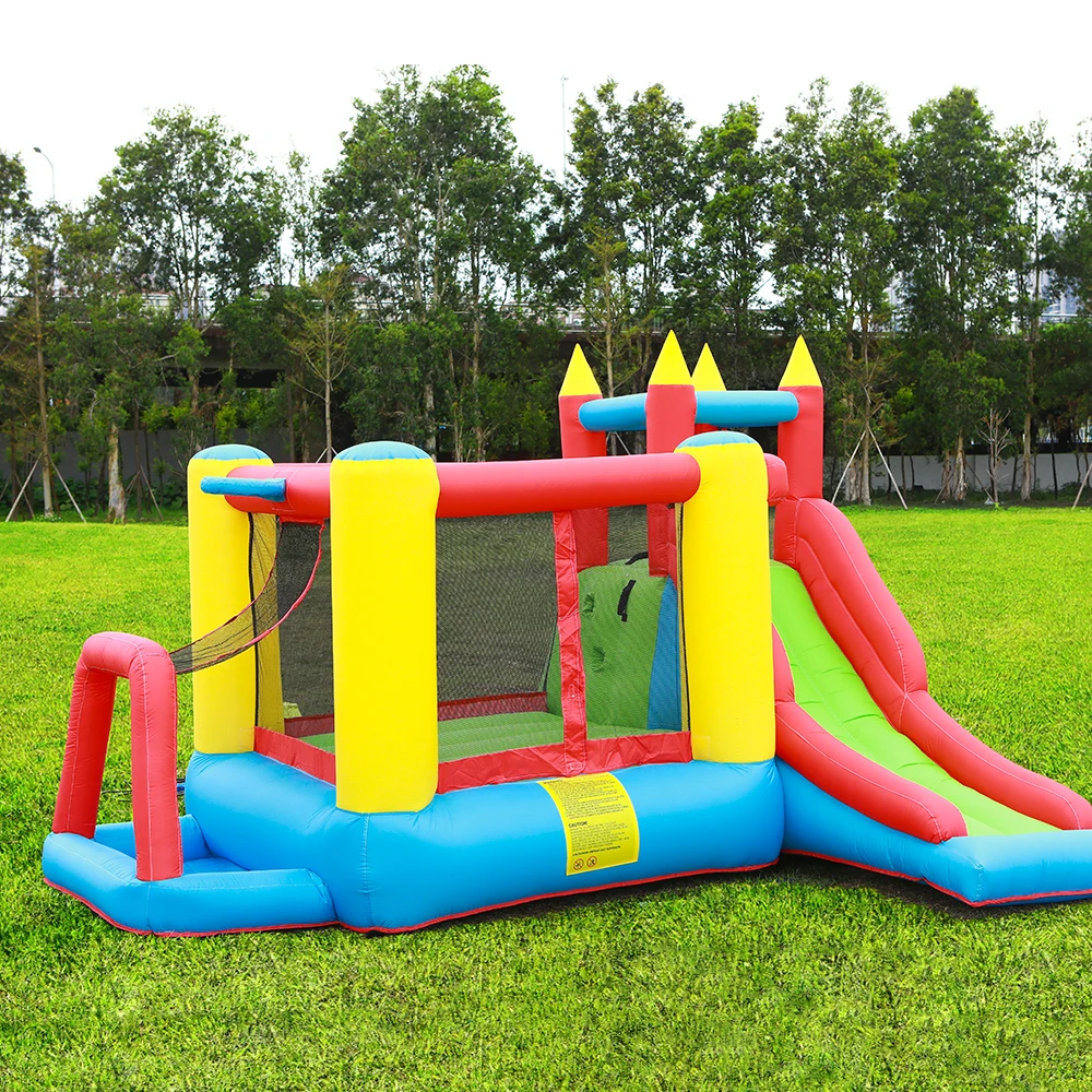 Kinder Heißer Verkauf Langlebig Sicher Indoor und Outdoor Spielzeug Oxford Tuch Aufblasbare Burg Mit Rutsche Bounce Haus für Kinder