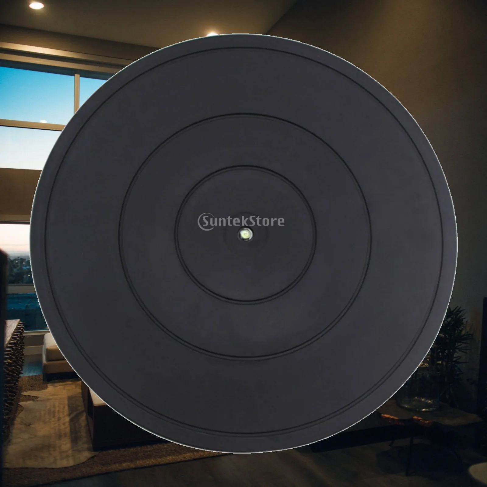 360 Degree Rotating Pottery Turntable for Clay Work Sculpture Display Stand Low Profile Black Tabletop Tool