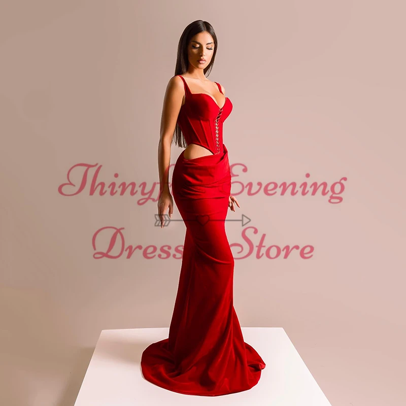 Thinyfull Women Mermaid Prom Evening Dresses Sweetheart Floor Length Party Dress Formal Night Cocktail Prom Gowns Custom Size