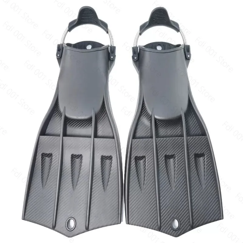 Adjustable Spring Strap Diving Fins for Scuba Deep Diving Full Rubber