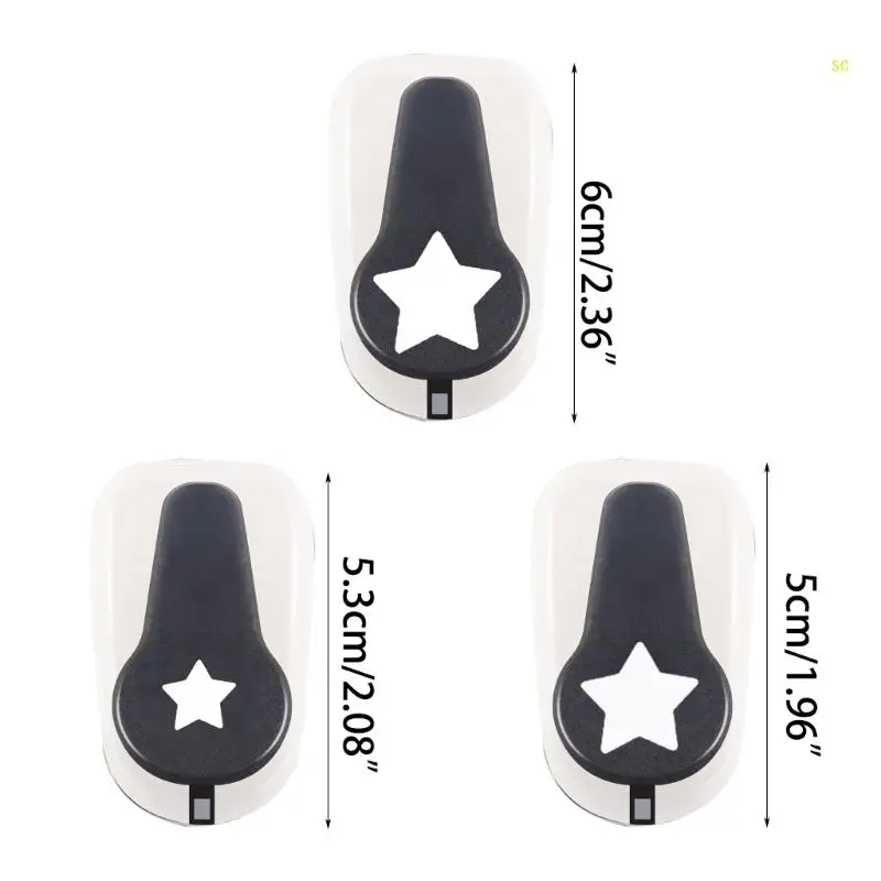 Five-pointed Star Hole Single Hole Puncher สำหรับ DIY งานแต่งงานการ์ดคริสต์มาสทำ Scrapbooking Art Dropship