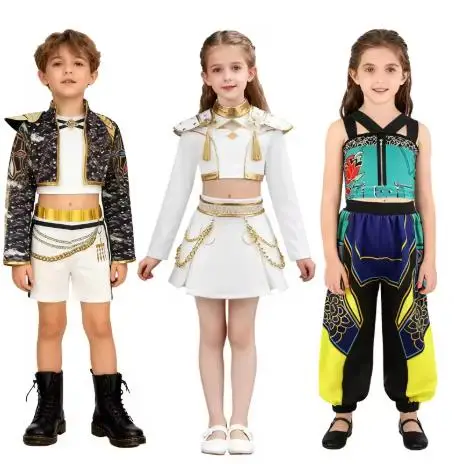 

110-150cm Women's K-POP Devil Hunting Group cos dress Rumi white cosplay dress anime