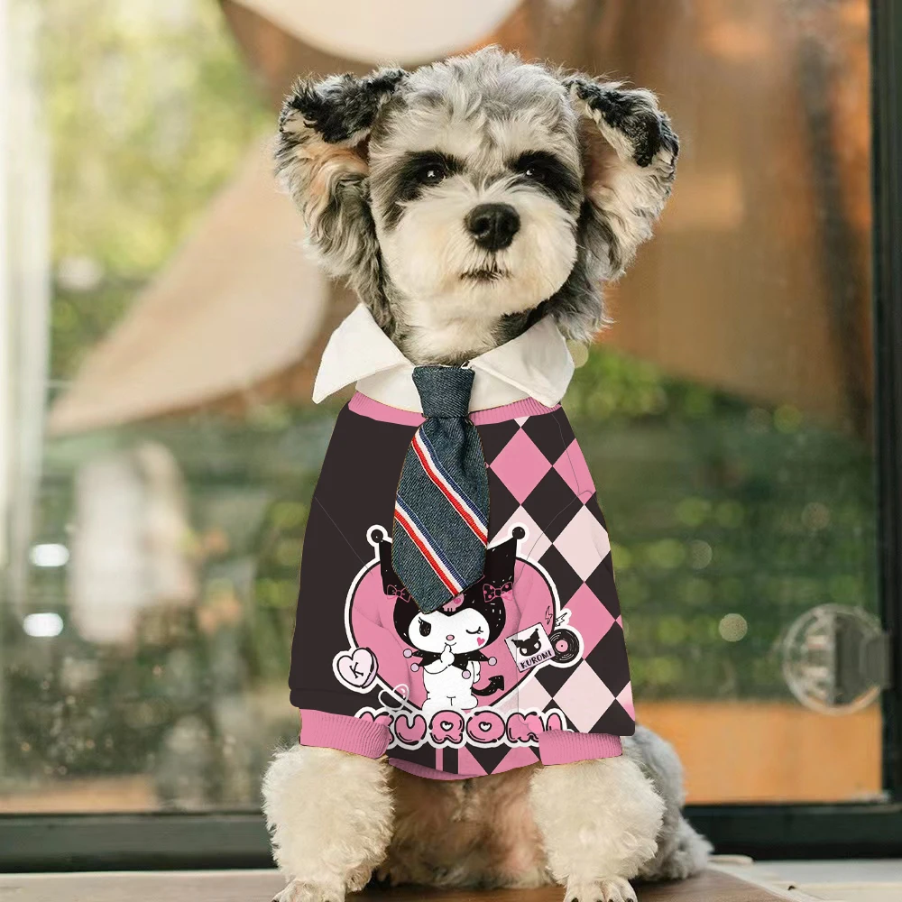 Sanrio Character cartoon Cute Autumn winter Teddy Schnauzer Dog cat Warm pet hoodie