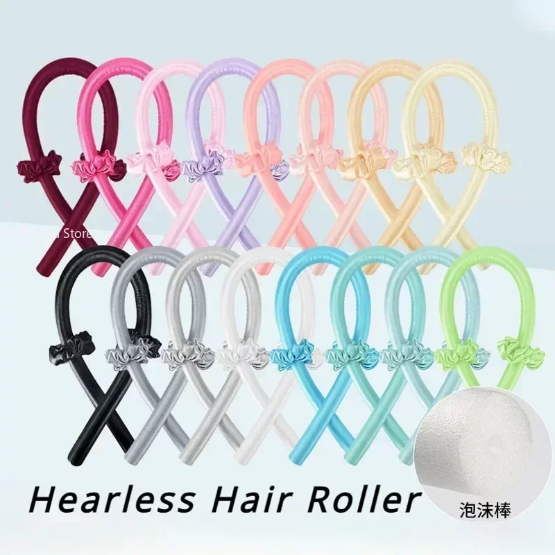 Heatless Curling Rod Headband Lazy Curler Set Make Hair Soft Shiny No Heat Spiral Soft Sleeping Curling Iron Modeling Accessorie