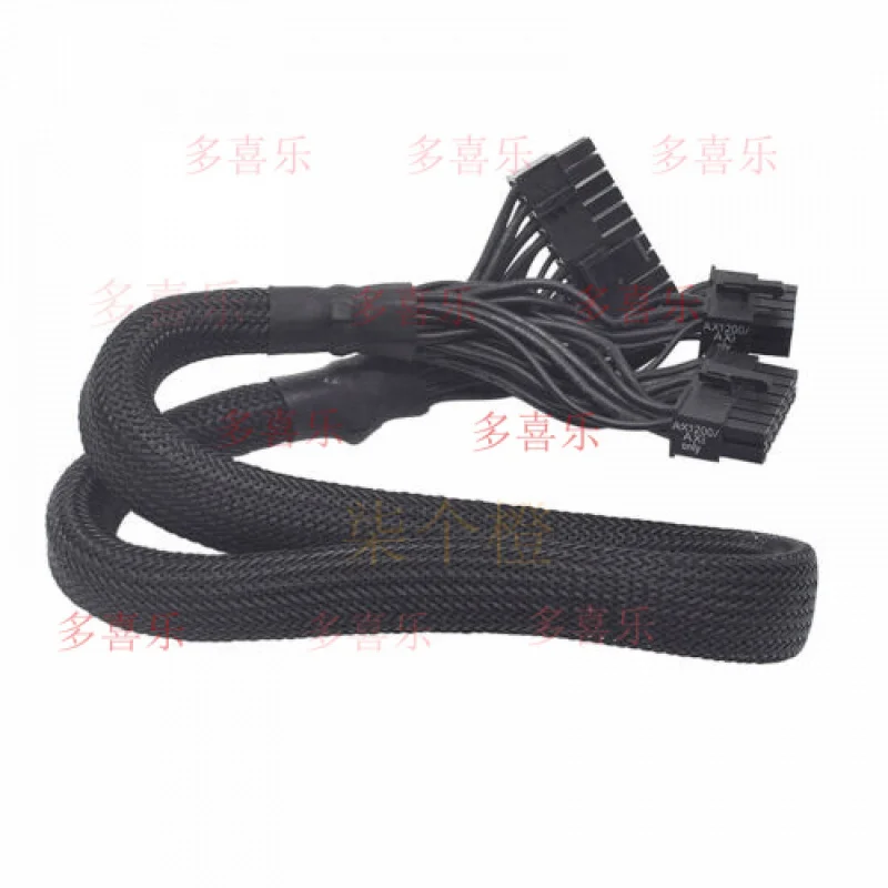 WW  for   Corsair CP-8920110 Type 3 Sleeved Black 24pin ATX Cable