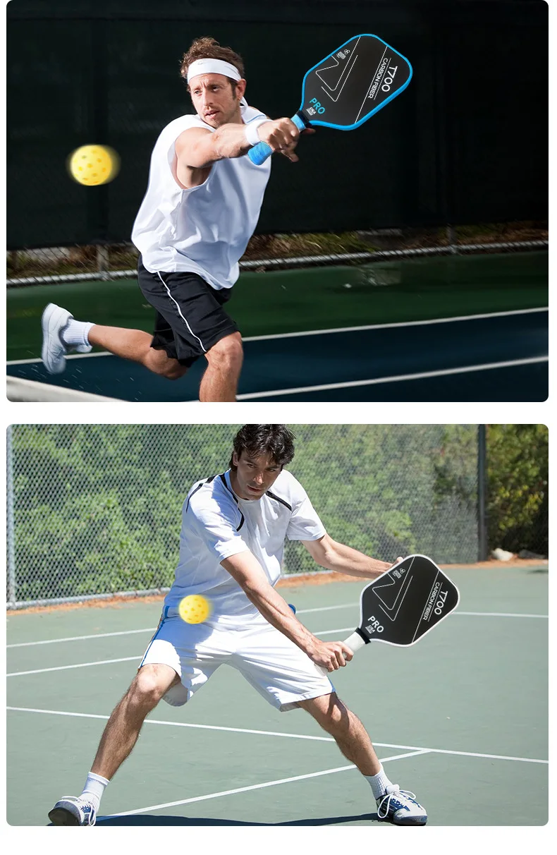 USAPA-zugelassenes NEUES T700 Pickleball-Paddel aus Kohlefaser, PickleBall-Paddel, leicht, mattierte Oberfläche, professionelles Spielzubehör – Detail 8