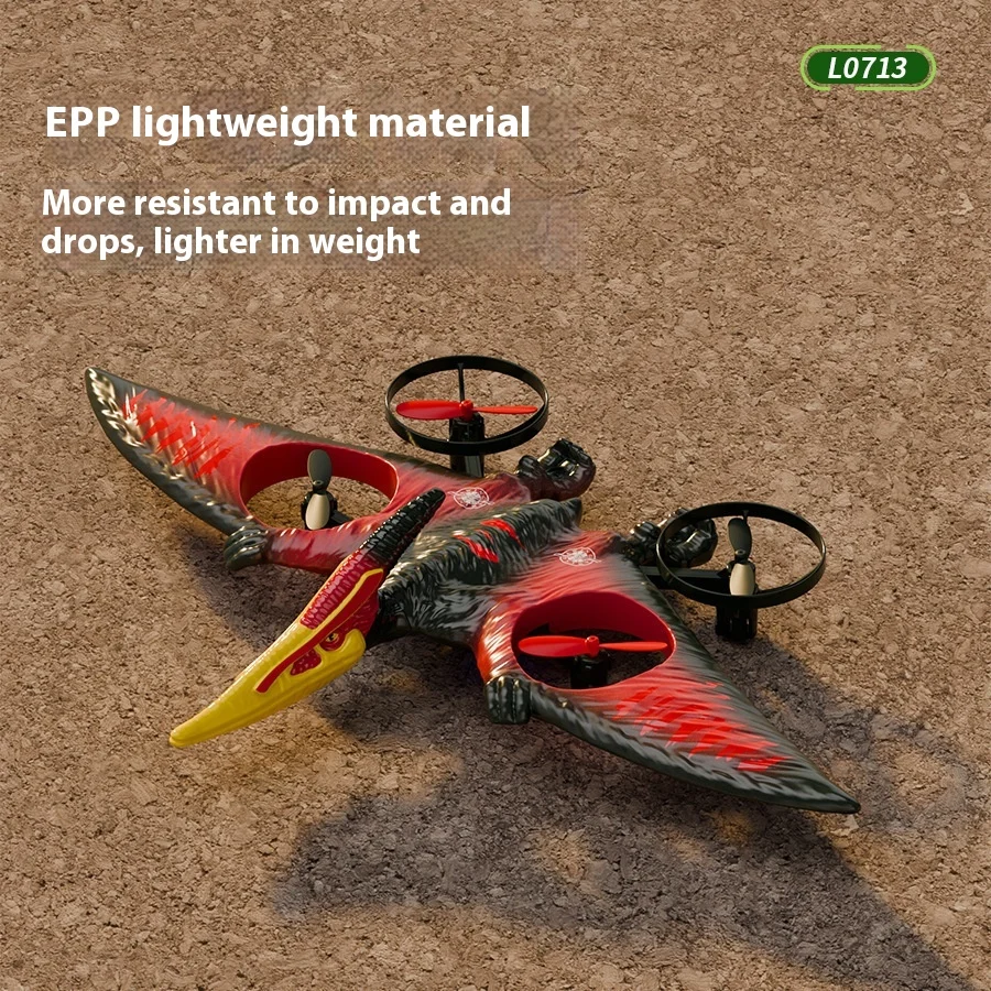 L0713 Pterosaurio RC avión dinosaurio planeador Drone con Control remoto 2,4G espuma EPP modelo de reptil volador para juguetes para niños al aire libre