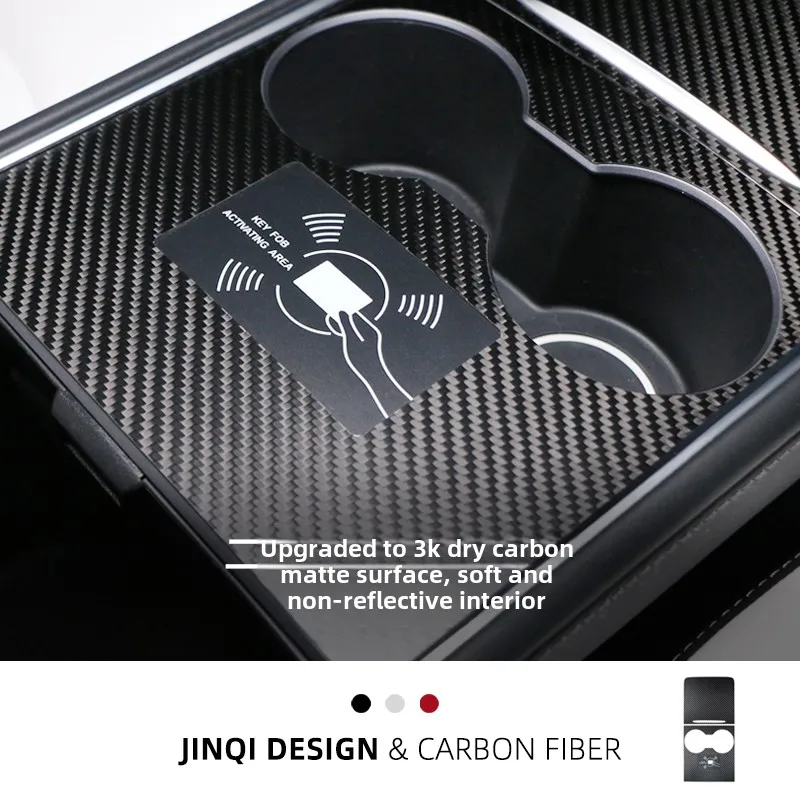 

Suitable for Tesla Model 3/Y central control panel decorative stickers, carbon fiber scratch-proof car interior modification