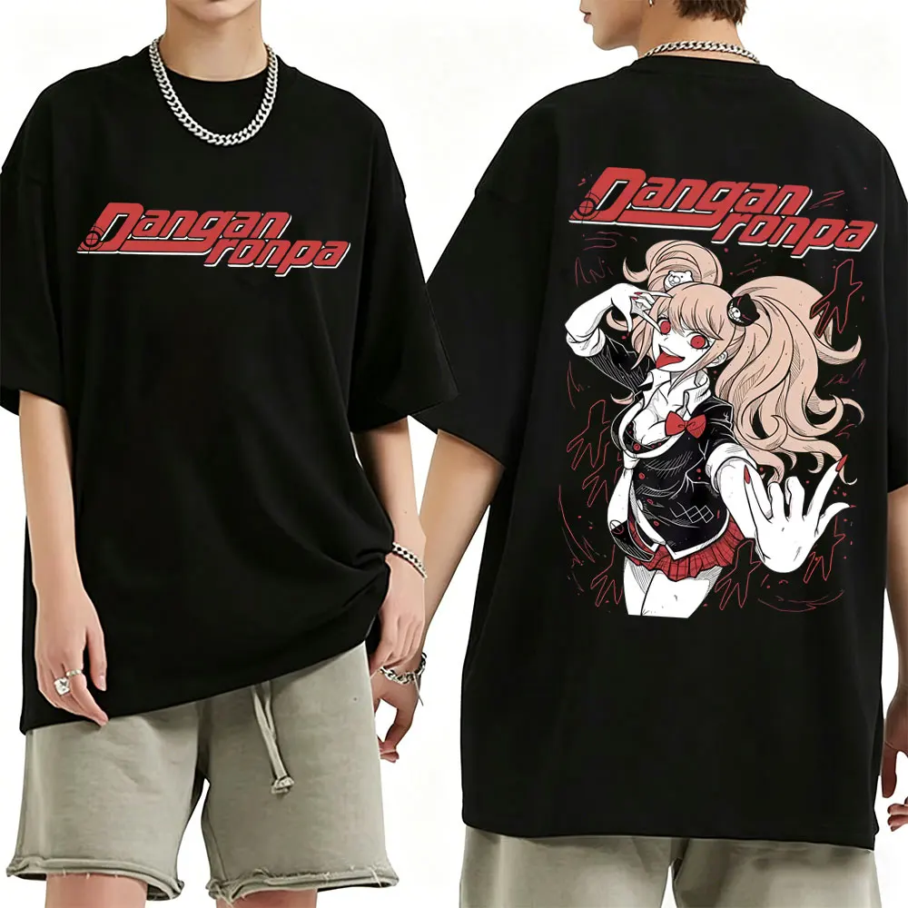 Anime Danganronpa Enoshima Junko Merch T-shirt Men Women Casual Soft Cotton T Shirts Long Sleeve Fashion Oversized Streetwears