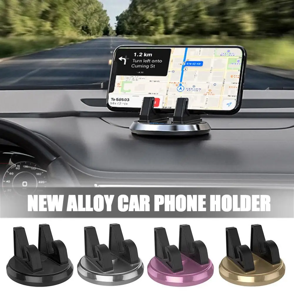 

Car Mobile Phone Holder Silicone Anti-slip Pad Suction Cup 360°rotating Universal Support Frame For Mobile Phone GPS Locato U0W6