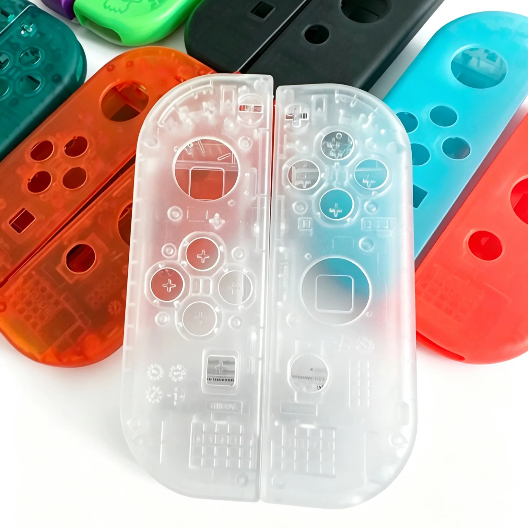 Przezroczyste etui na Joy-Cony Nintendo Switch OLED z przyciskami SL SR, zamienna obudowa do kontrolera Nintendo Switch Joy-Con — zdjęcie produktu 5