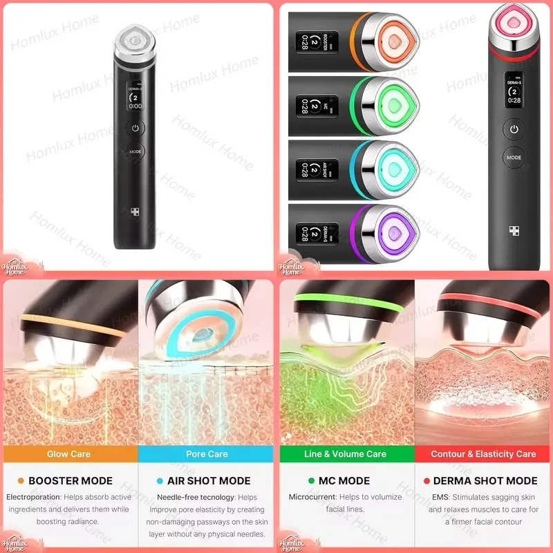 New Arrival Anti-Wrinkle Skin Care Device Handheld Facial Beauty Instrument RF Microcurrent Face Lifting Massager for
