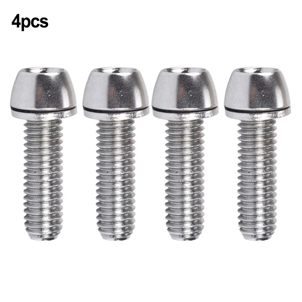 M5/M6 Bike Stem Spacers With Screws Multi-color Bicycle Steering Handlebar Stem Screws Bolts Steel Bicycle Components