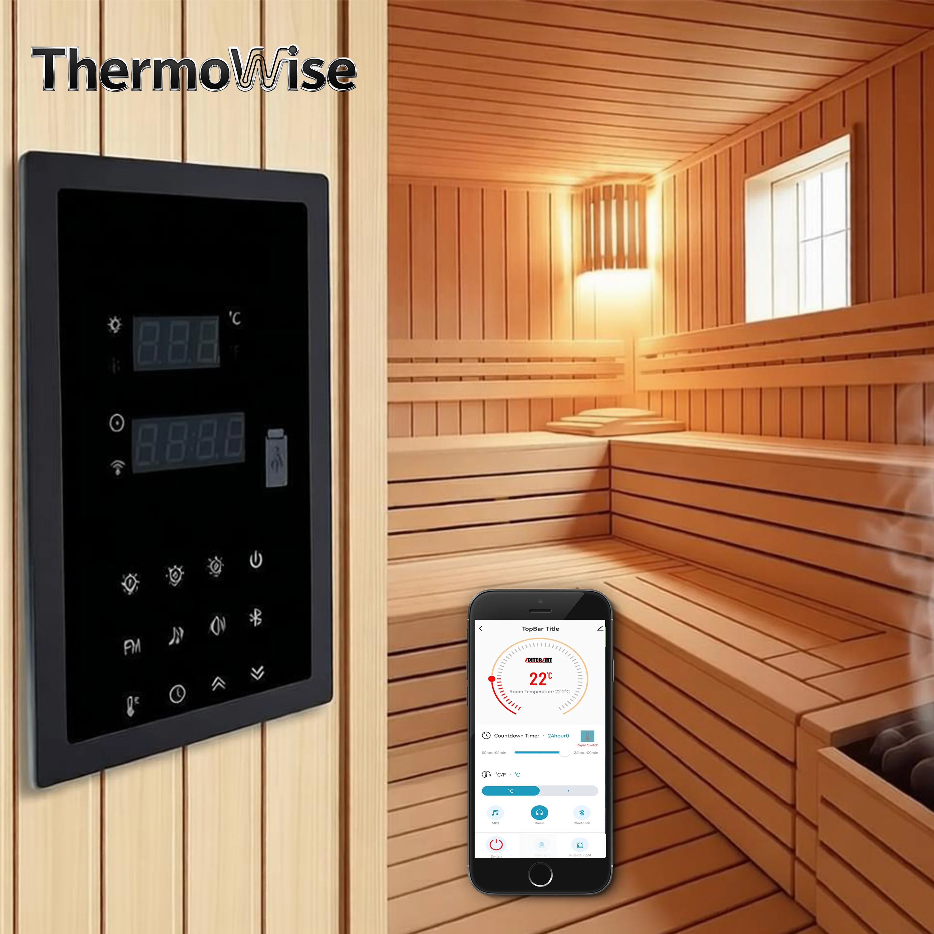 WLAN-Musik-Bluetooth-Saunaheiz – Home Bathroom Sauna Bewertung und Preis
