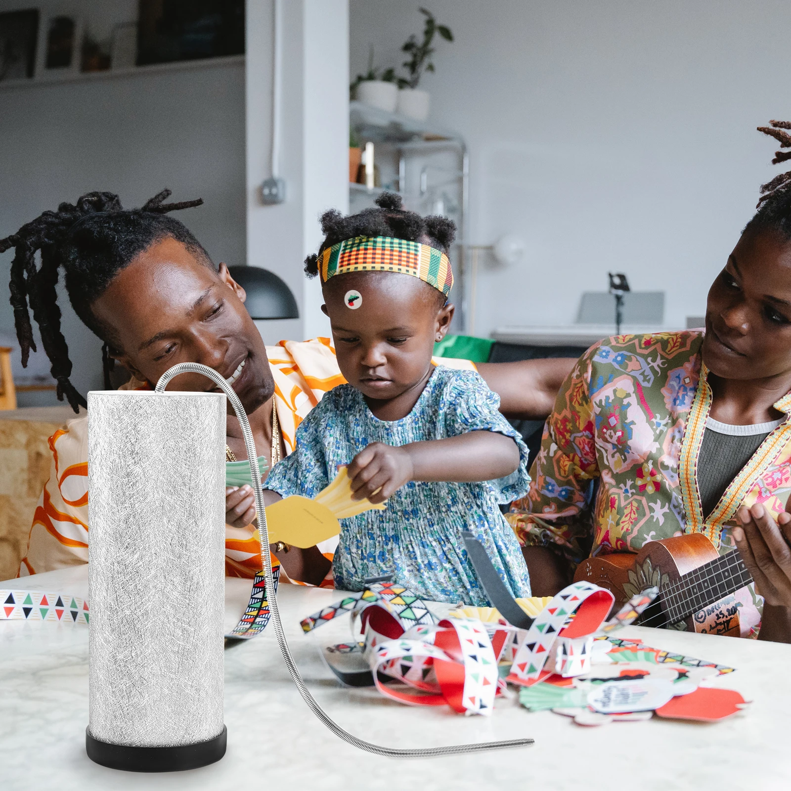 Tambor de trueno, instrumento Musical, superficie lisa plateada, uso largo, enseñanza de música, sensorial, tormenta, juguetes de tambor de primavera, sonido de percusión