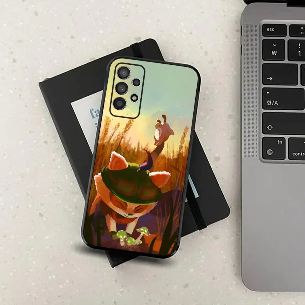 L-League of Legends Teemo Phone Case For Samsung Galaxy A13,A21s,A22,A31,A32,A52,A53,A71,A80,A91 Soft Black Cover