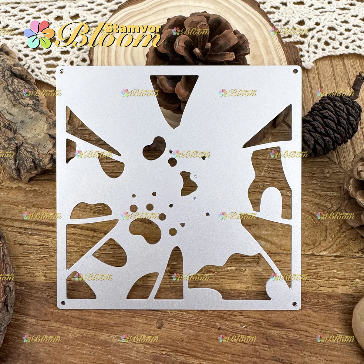 Original Lovely Cats Paws Square Frame Metal Cutting Dies Reusable Die Cuts For Scrapbook Card Making DIY Craft Decor view 6