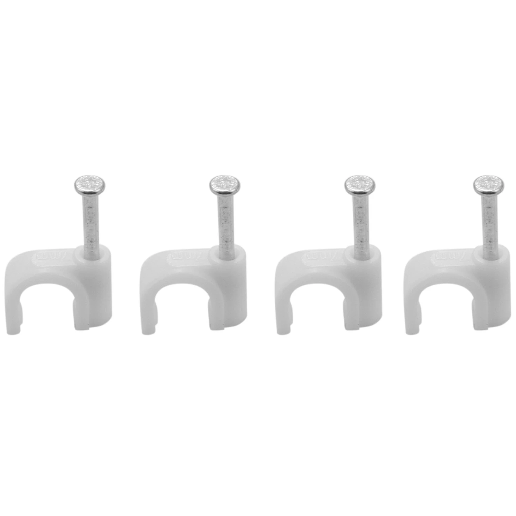 Must Have 300 Pieces Of Cable Staples Clip Wall Wire Nail Fixture For Ethernet Cable Rg6 Rg59 Cat5 Cat6 Rj45 Tv Wire Cable 7Mm W