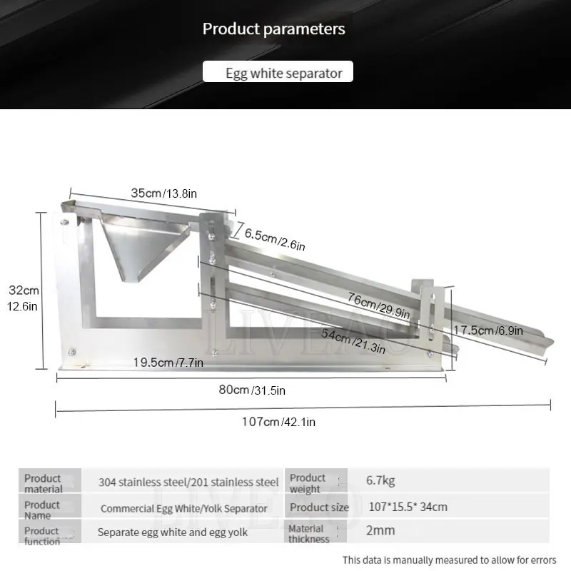 Efficiency Egg Cracking Yolk Separator For Bakery Shop Separate The Egg White Yellow For Egg Liquid Processing