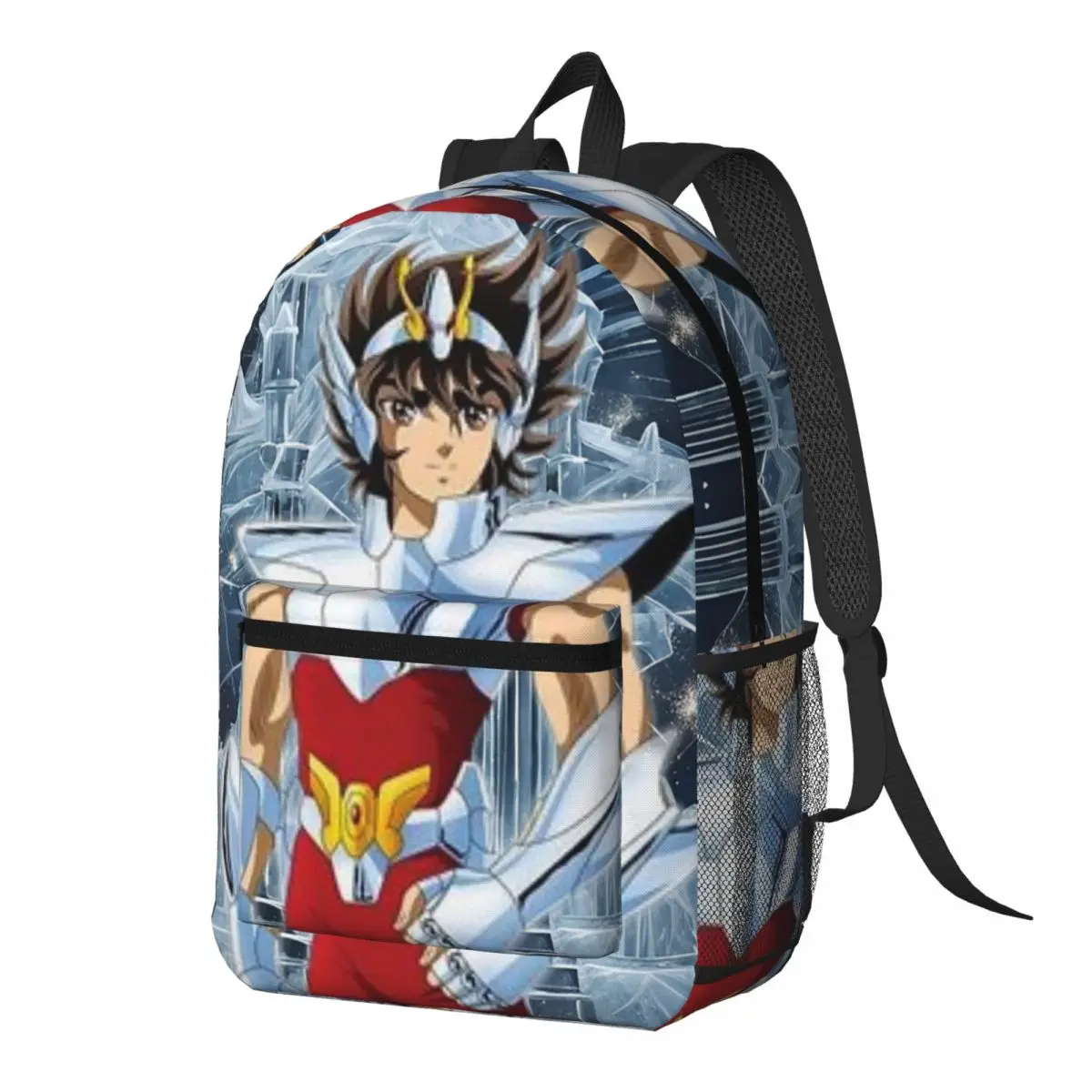 

Anime Knights Of The Zodiac Seiya Backpack Daypack Large Capacity Boys Girls BookBag School Bag Shoulder Bags for Men Women
