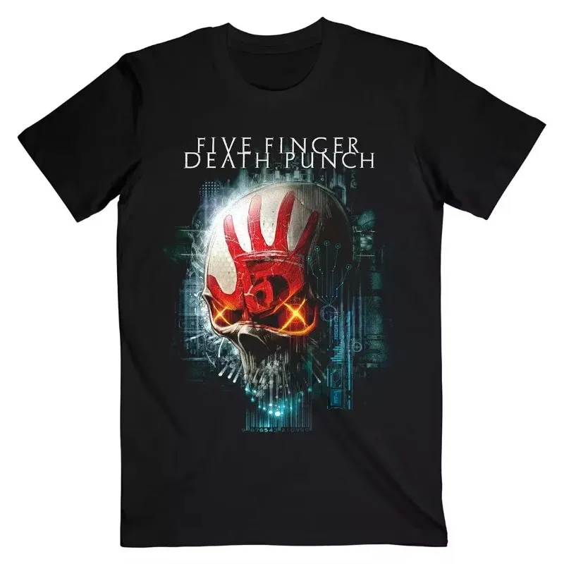 Full size oversized T-shirt with graphic design, five finger death boxing band tour 2026 T-shirt