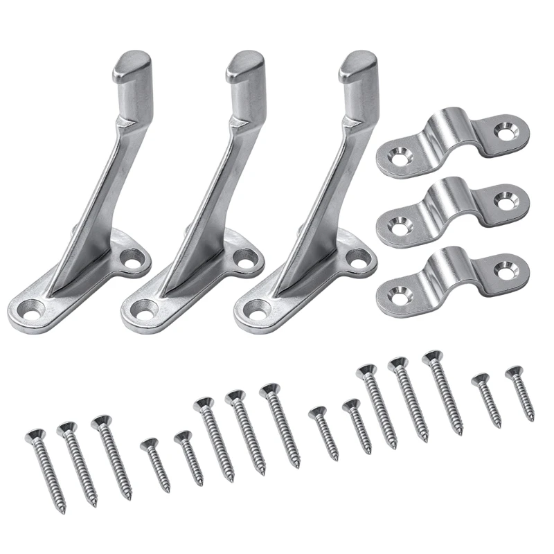 Railing Support Mount Hardware, 304 Steel 105 mm Wall Piece for Stair and Indoor Repair Work Daily Needs Use