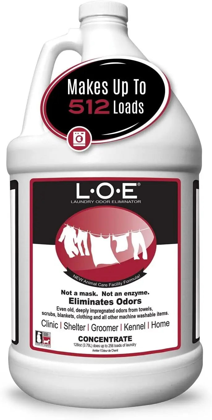 

Pet Odor Eliminator Concentrate for Laundry - Strong Urine & Smell Remover, Safe Non-Toxic Formula (128 oz)