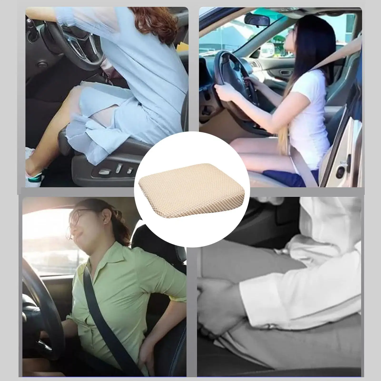 

Автомобильная подушка для высоты, нескользящая утолщенная подушка для автомобильного сиденья для взрослых, высота для снятия усталости хвостовой кости, грузовика, внедорожника, автоседана