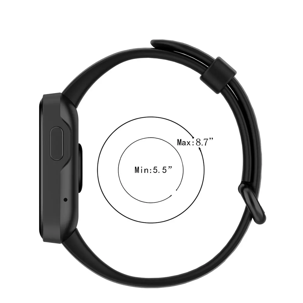 سوار معصم سيليكون بديل للرجال والنساء ، متوافق مع ساعة شاومي ريدمي 1 ، ميل لايت ، أربطة