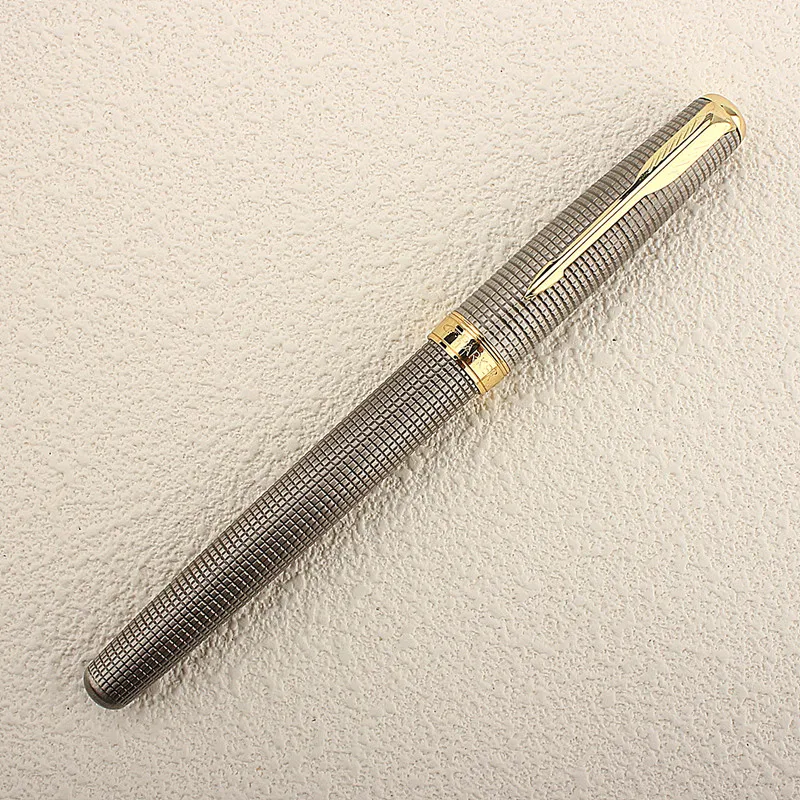 Imagem -03 - Luxo Metal Fountain Pen Textura Bonita Excelente Presente da Escrita 05 mm Nib 1pc Alta Qualidade