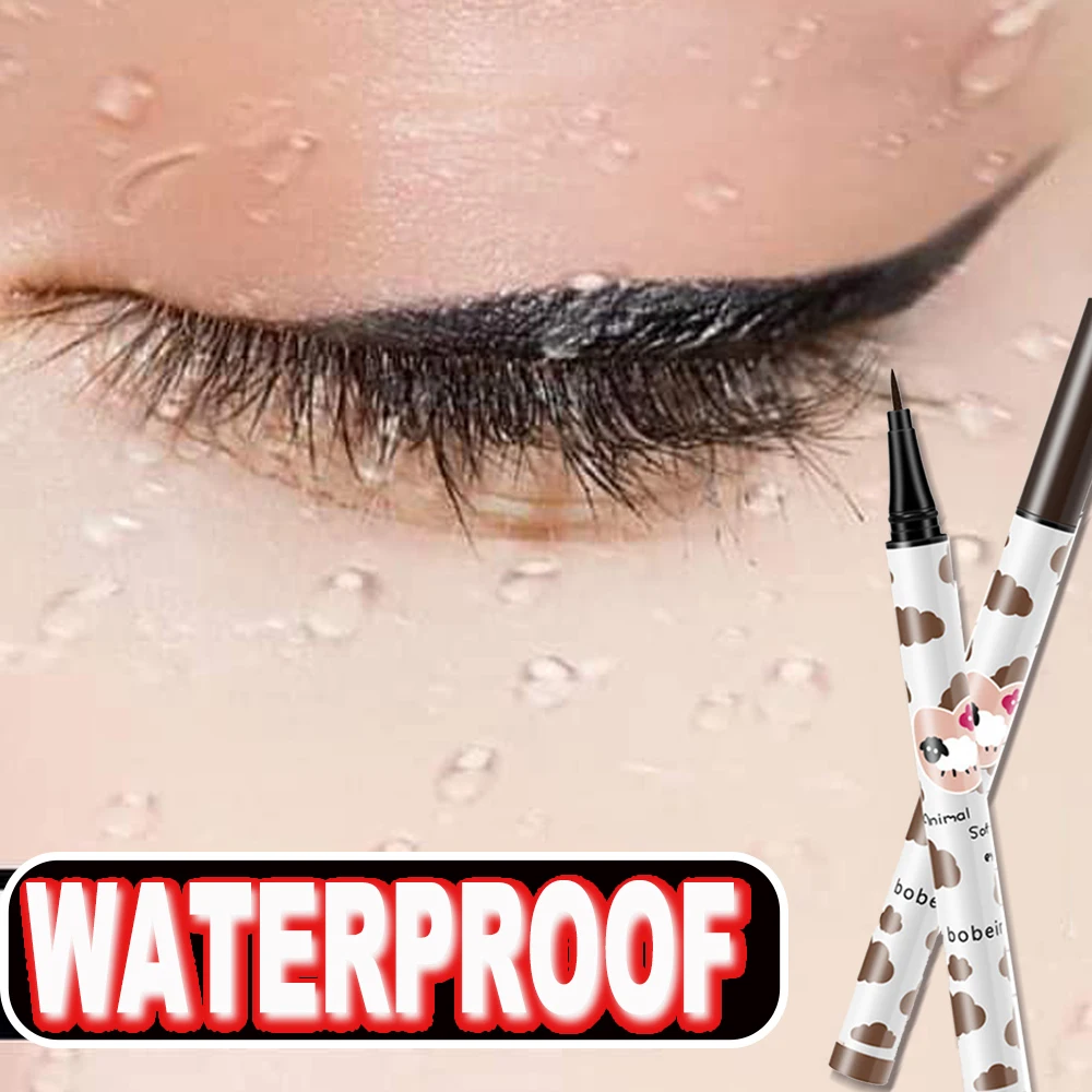 Waterdichte Sneldroge Vloeibare Eyeliner Liggende Zijderupsen Wimperpen Langdurige Zwarte Bruine Eyeliner Potlood Schoonheid Ogen Make-Up